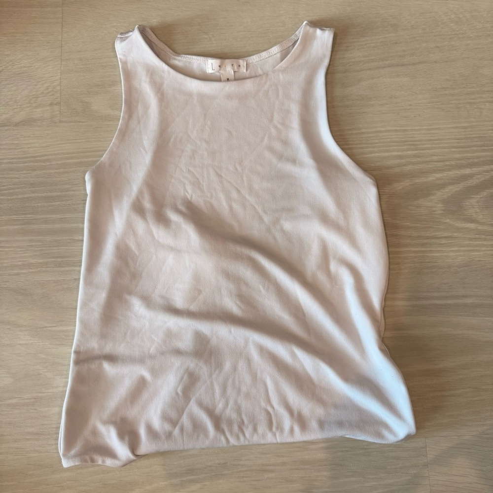 Leith White Sleeveless Bodysuit Top Size Medium‎